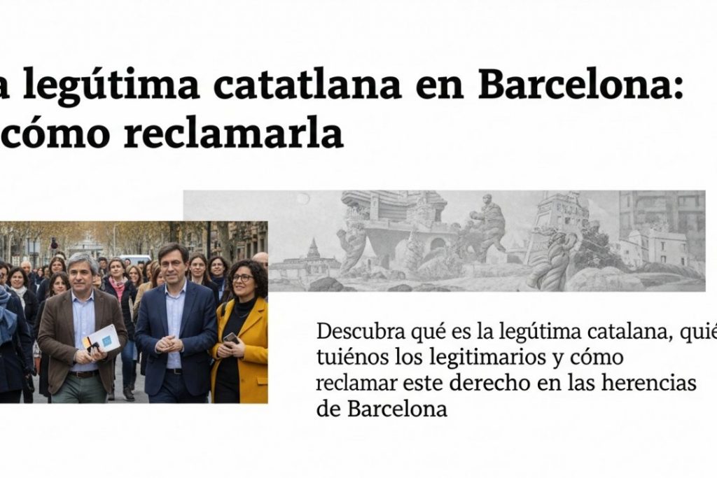La legítima catalana en Barcelona: derechos y cómo reclamarla